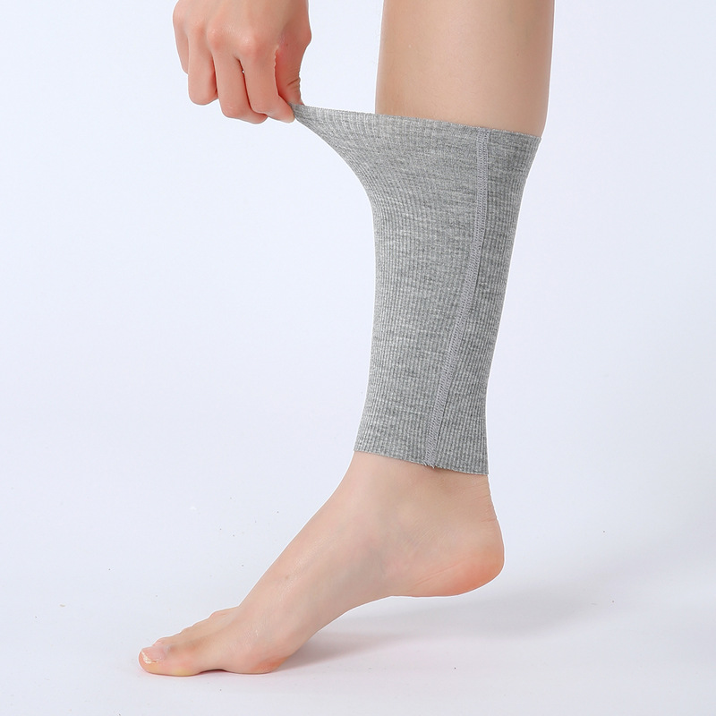 夏季莫代尔罗纹保暖护脚男士空调房防风女月子睡觉弹力脚蹬护脚踝