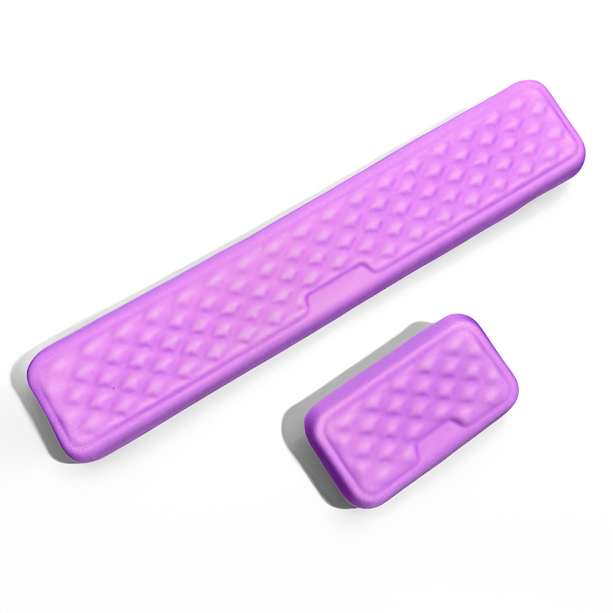 마사지 키보드 손목 받침대 + 소형 받침대 (보라색)