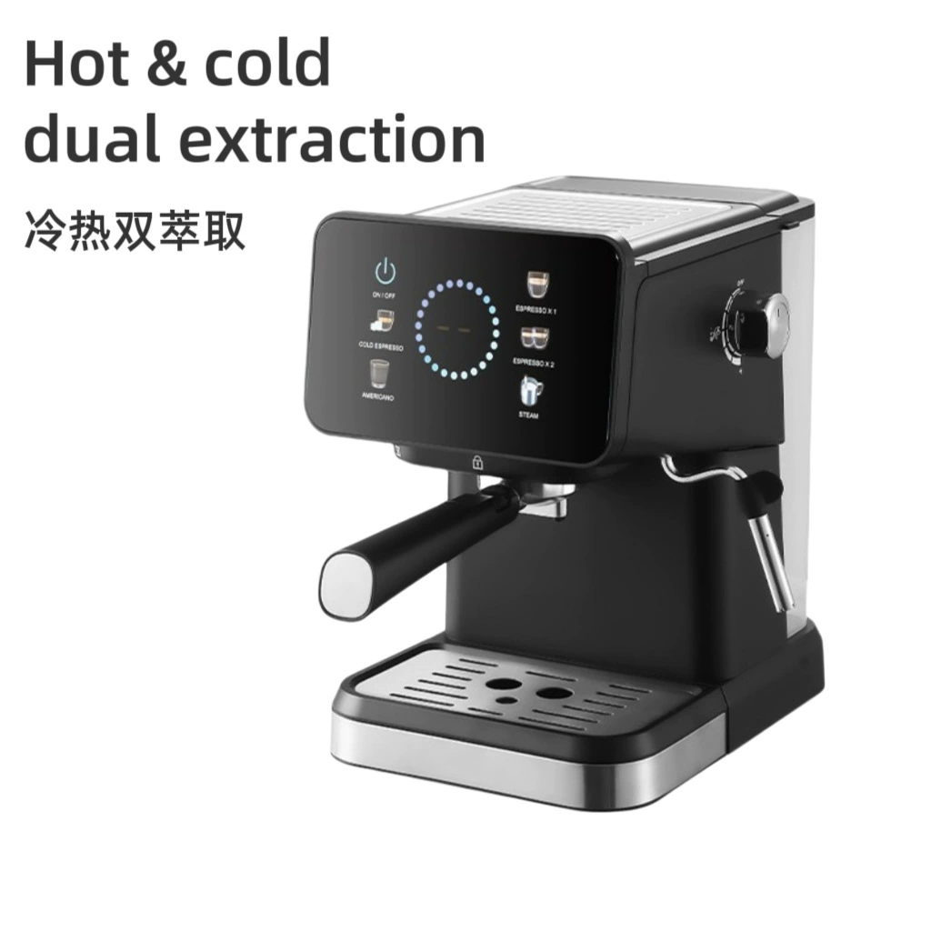 Полуавтоматическая эспрессо-машина, помпа 20 бар, резервуар 1,8 л, молочный пенник