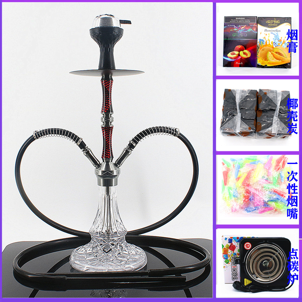 미디엄 더블 튜브 레드(실리콘 스모커 카본 분리기) - 럭셔리 패키지