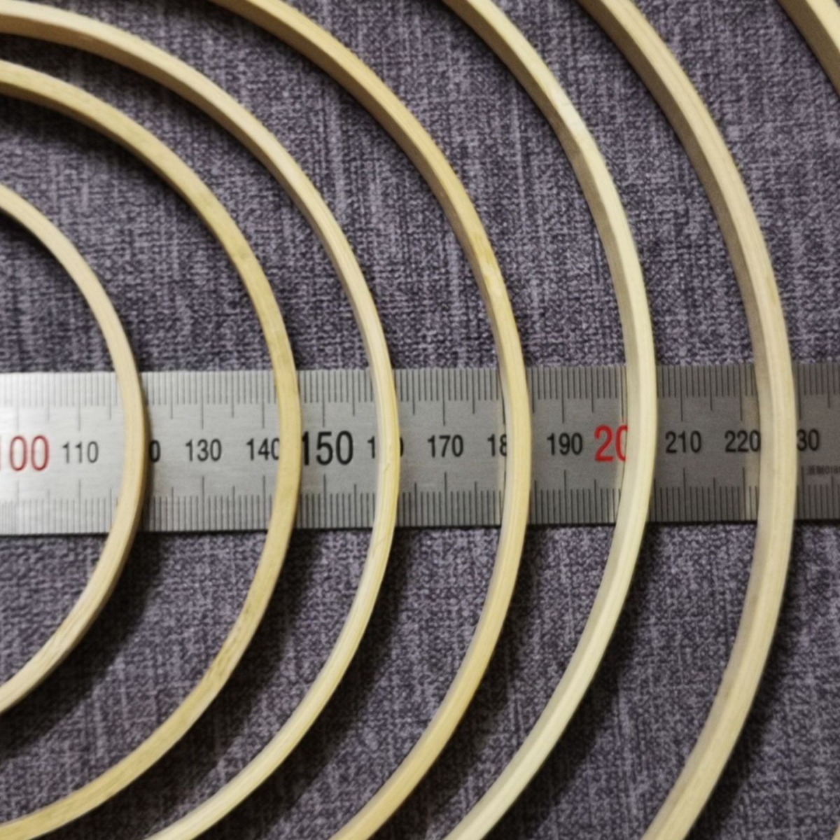 厂家直销竹圈团扇架团扇框家居竹片工艺风铃捕梦网竹制手工