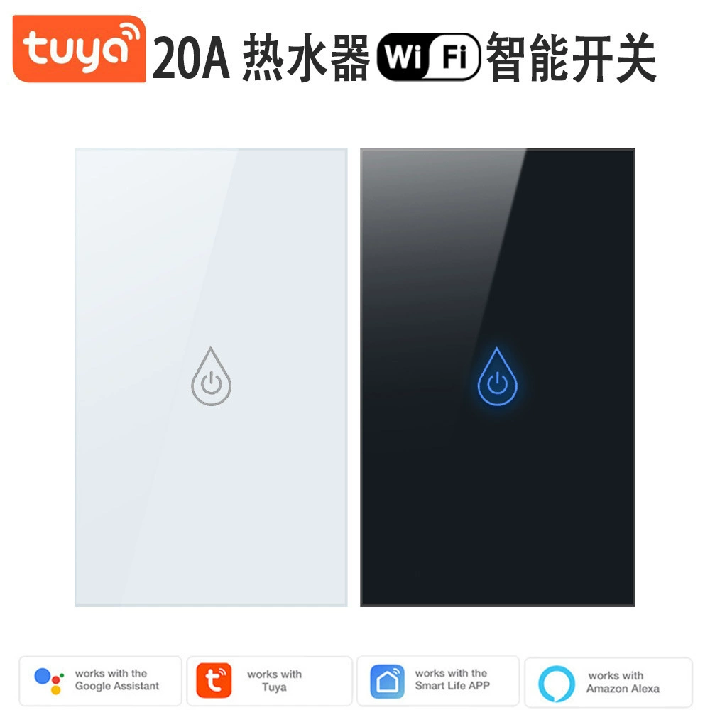 Американский стандарт 20A водонагреватель умный переключатель Wi-Fi граффити приложение удаленный 40A Американский нулевой огонь Сенсорная панель Беспроводная