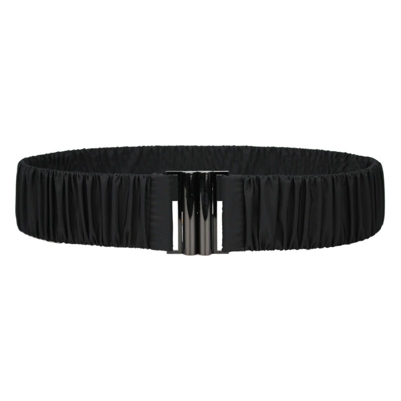 Пуховик с поясом женский новый плиссированный матовый эластичный пояс простой Универсальная мягкая ткань Талия Пальто Талия печать