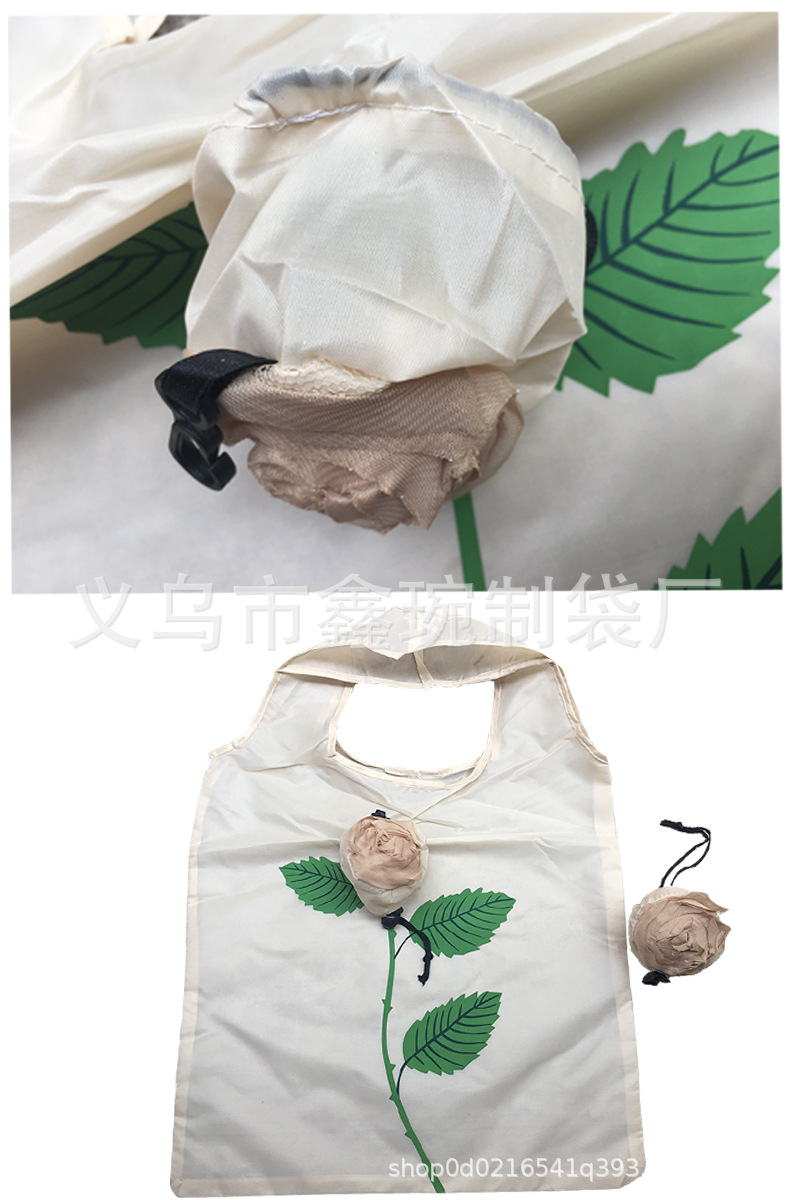 玫瑰花折叠购物袋详情5