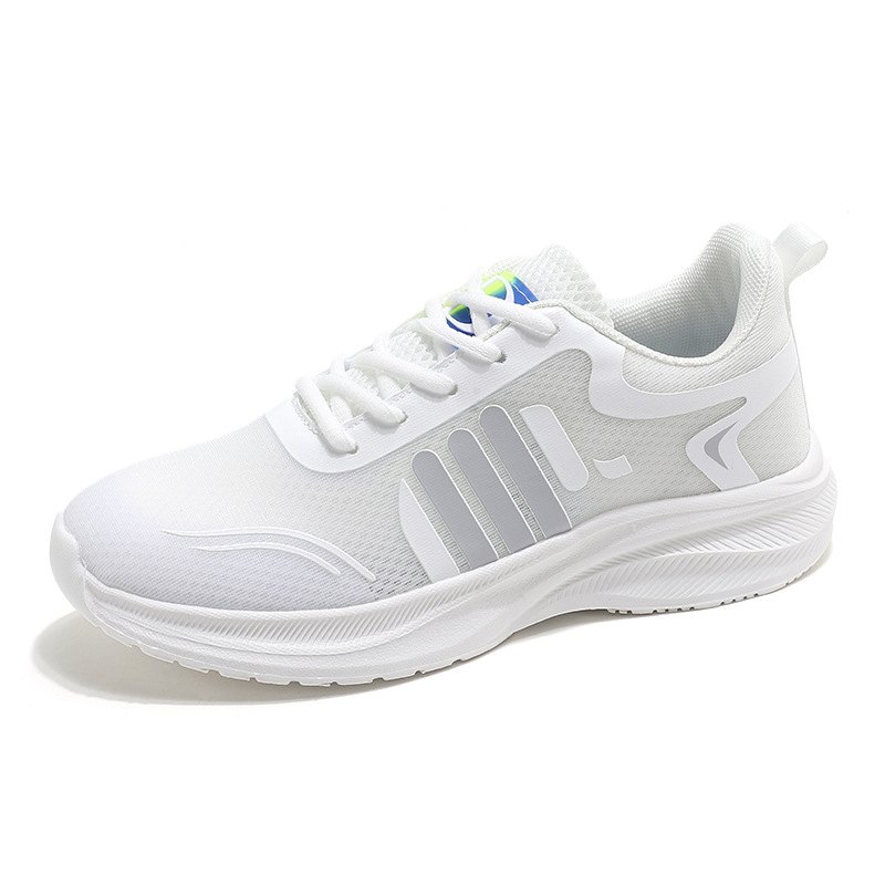 Hombres y mujeres de tres barras zapatillas deportivas casuales nuevas redes transpirables de moda con zapatillas para correr estudiantes