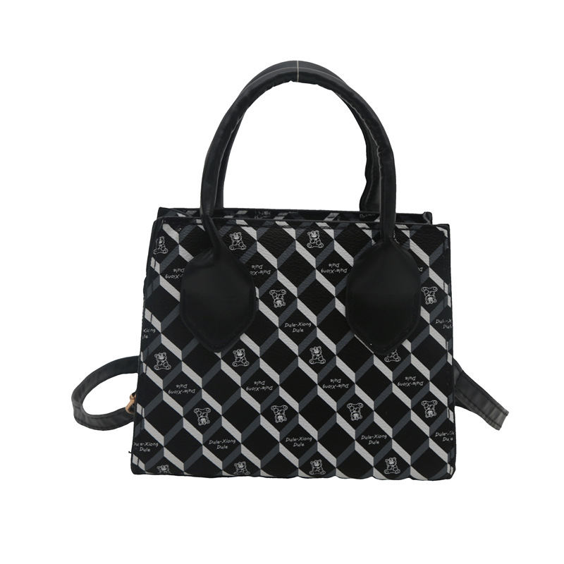Bolso de mujer 2024 nuevo bolso de moda con textura bolso de hombro de cercanías con estampado de estilo occidental bolso de mensajero de gran capacidad de moda