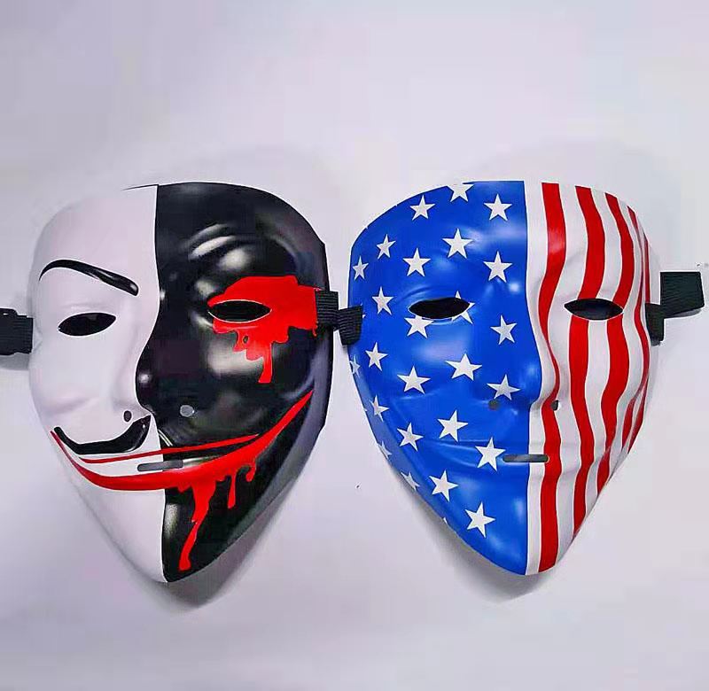 21 new pattern American Flag V word Mask Death Yin-Yang Cool Mask