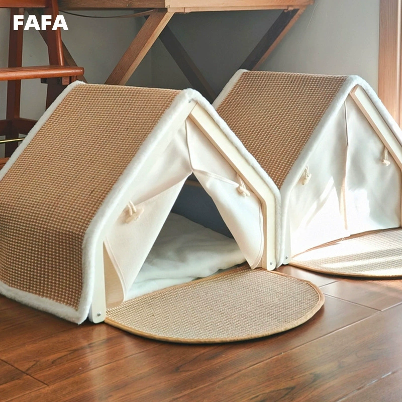 Серия FAFA Four Seasons! Палатка для собак, домик для собаки, вилла для кошек, универсальная комната для кошек Four Seasons, ветрозащитный сизаль, износостойкий сейф