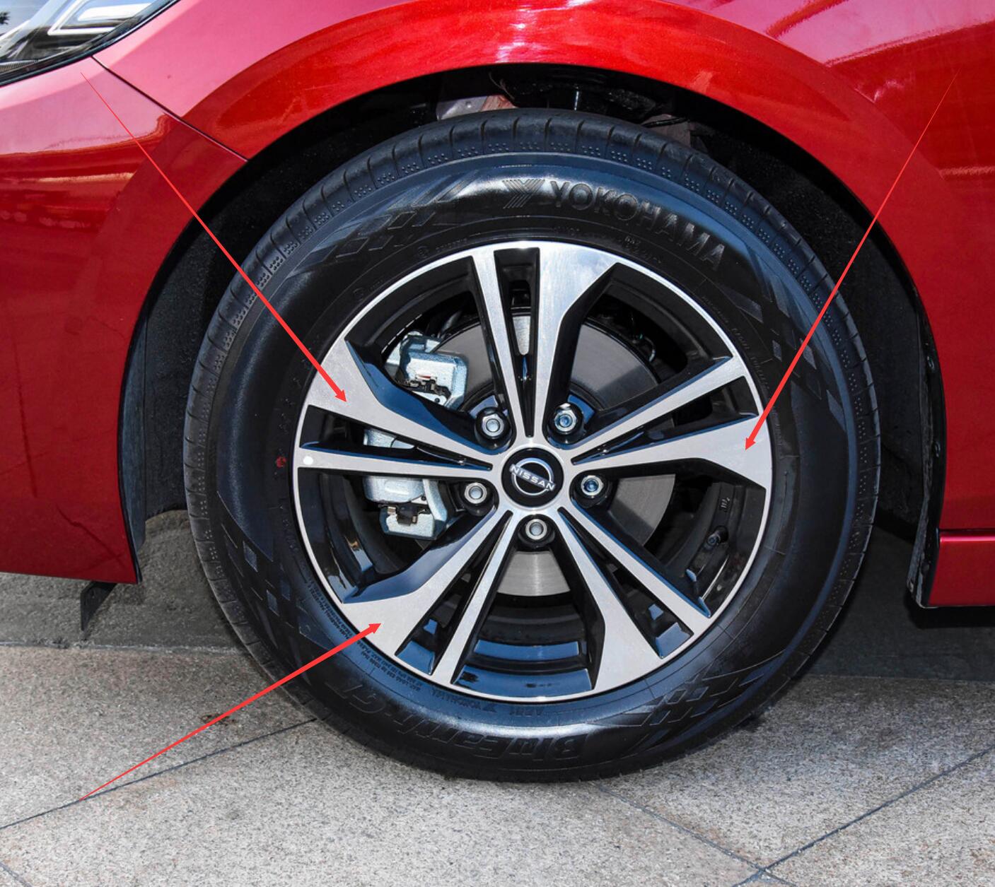 Qìchē Wheel Hub Paint - nissan-electroplated-silver