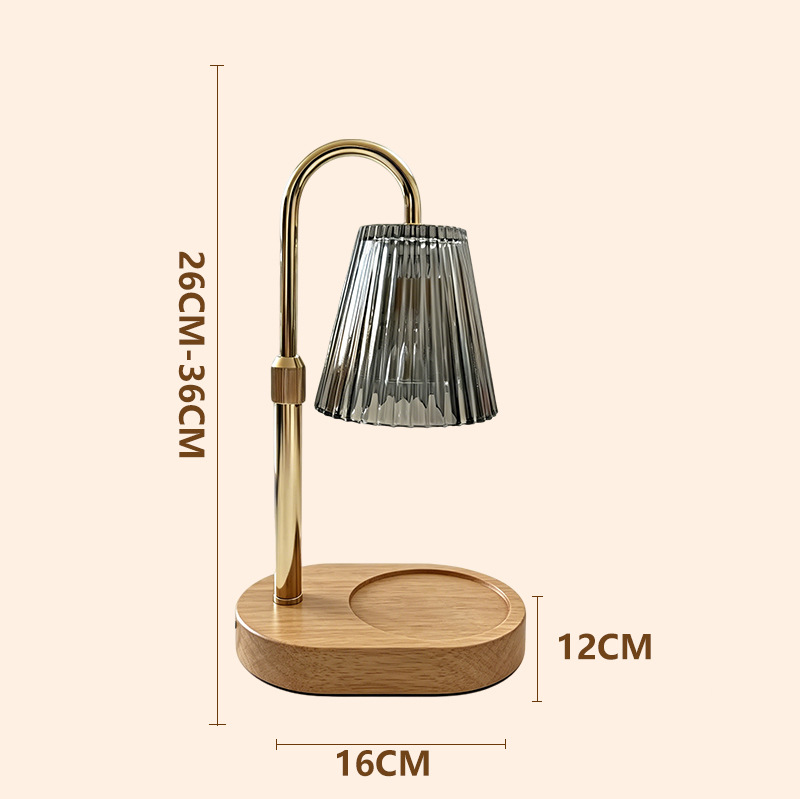 Europa y los Estados Unidos retro lámpara de vidrio estriado lámpara de candelabros de fusión fragante lámpara de ceniza de lámpara image 4