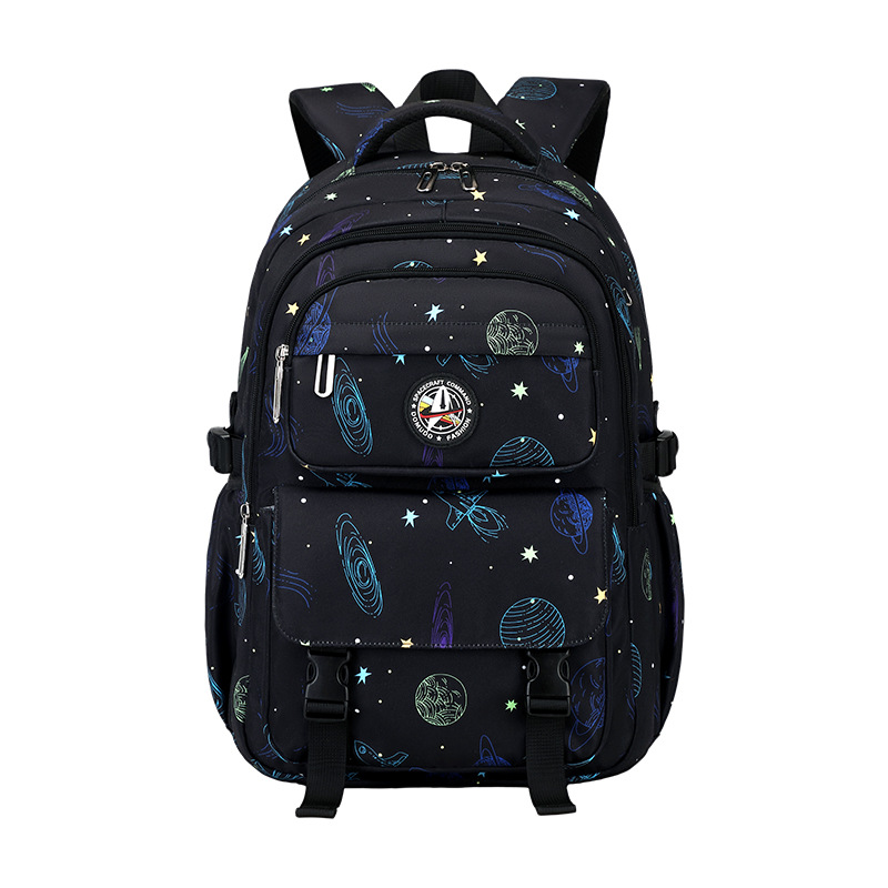 Mochila informal estilo cielo estrellado para estudiantes de primaria, estilo 2025, mochila ligera de tela Oxford para niños de 3.º a 6.º grado y estudiantes de secundaria