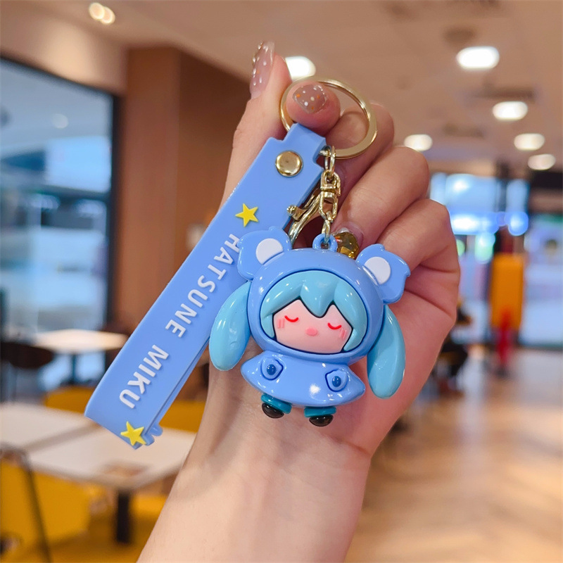 卡通灵动创想初音未来钥匙扣下雨天系列公仔挂件动漫周边礼品批发|undefined