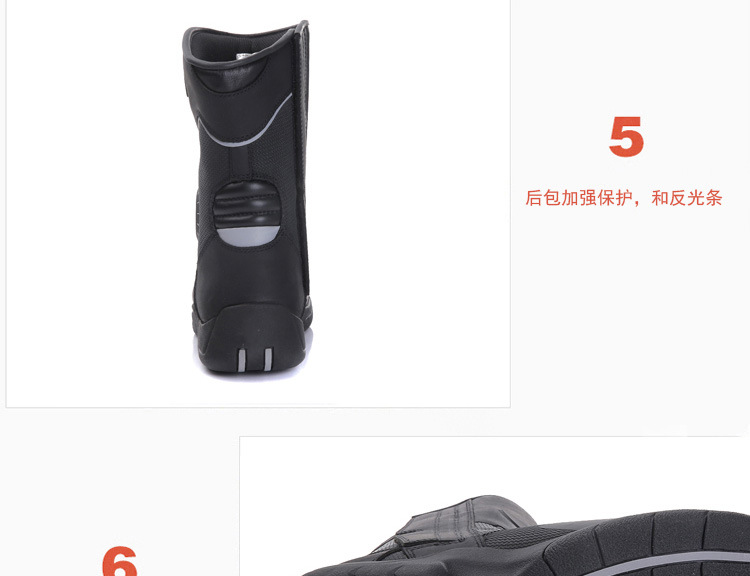Yakushi/Arcx-L60627 Motorcycle Shoes Men's High-Top Leather Rider Shoes Racing Boots Waterproof and Breathable