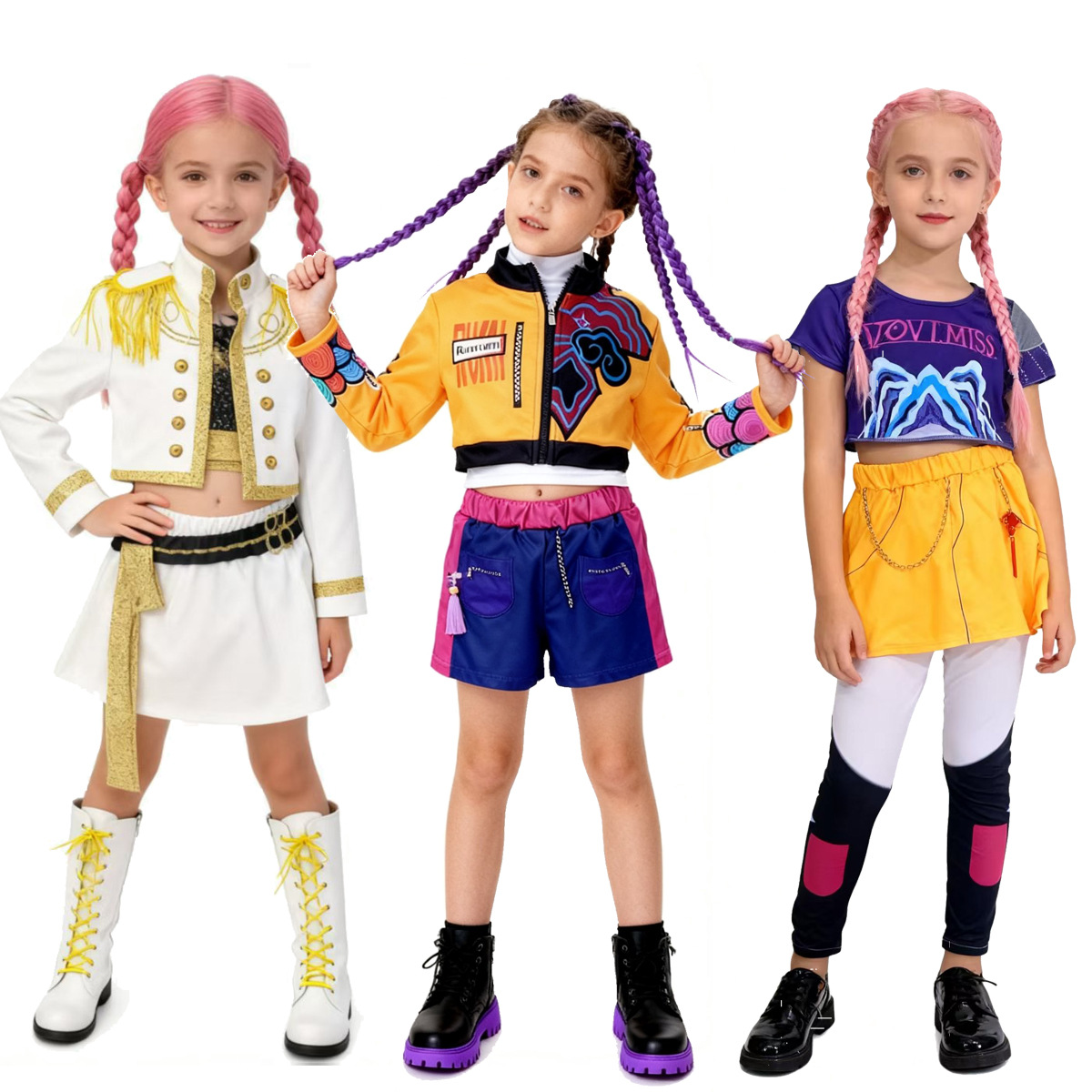 Halloween Huntress Group Rumi Children's Cosplay Costume Zoe Mirra Female Role-Playing Cosplay Outfit Cross-Border