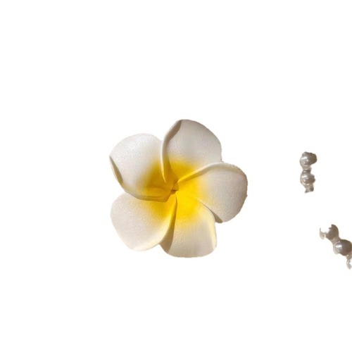 Eggflower Headwear, Artificial Flower, Sweet & Delicate Floral Hair Clip, Side Clip, Bangs Clip, Beach-Outing Accessory, Retro Decorative Piece