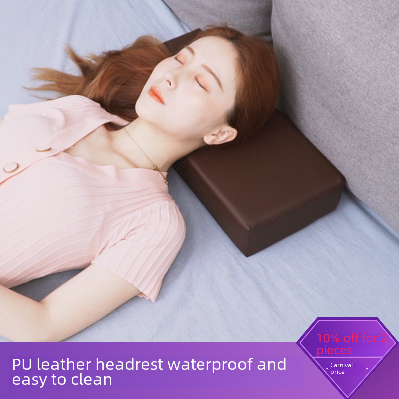 Professional Beauty Salon Pillow Beauty Bed Leather Cushion Massage Shop Bed Medical Pillow with Sponge Leather Waterproof Square Headrest