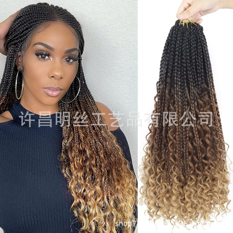 非洲热销三股飞子Box Braids braids crochet hair 三股辫钩针发|undefined