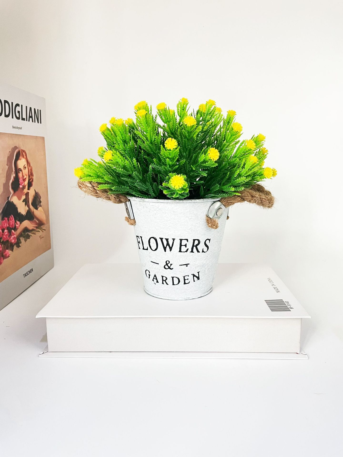 Simulación de plantas verdes, gypsophila, plantas en macetas, decoración de la sala de estar del hogar, adornos de escritorio, plantas de simulación, decoración de flores falsas, artesanías