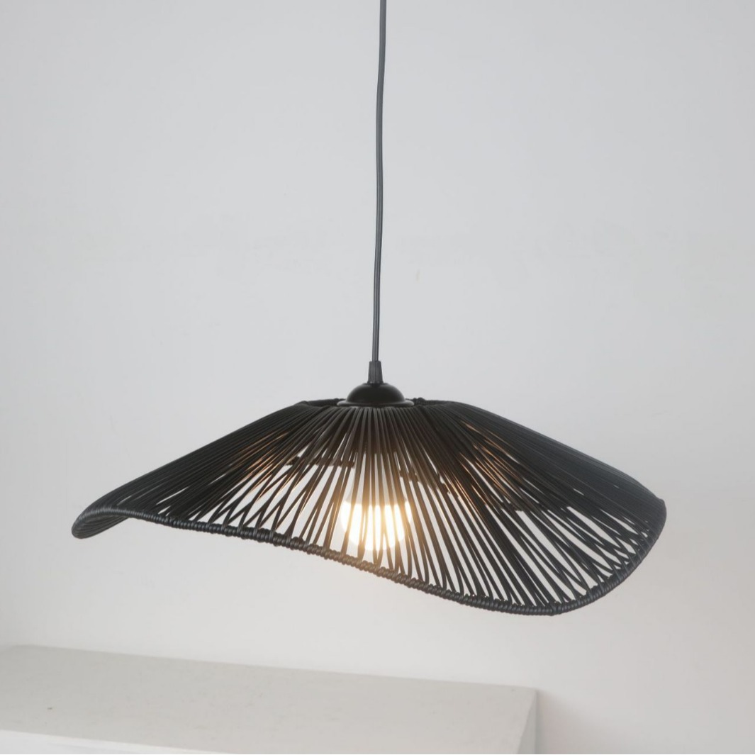 Lámpara de restaurante de ovejas de madera arte nórdico sombrero de paja lámpara de bar protección ocular de espectro completo lámpara de atmósfera retro zen simple