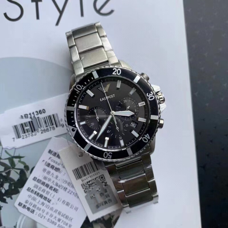 Watch Large Dial Pilot Watch Men's Watch Three Eyes and Six Needles Multi-Function Chronograph Calendar Sports Men Ar11360