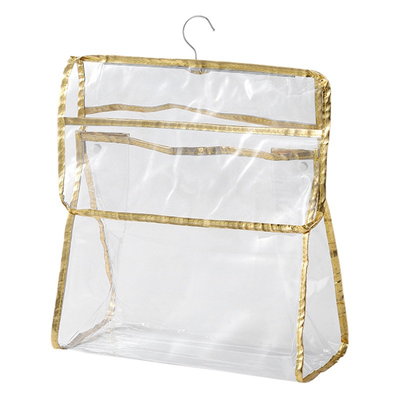 Bolsa colgante de baño transparente colgando bolsa de almacenamiento impermeable ropa de pared de baño bolsa colgante ropa interior Organización a prueba de polvo