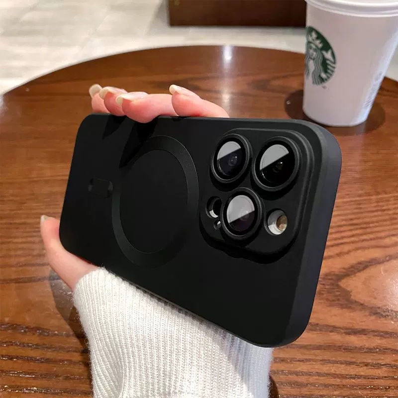 3折清仓iphone15液态磨砂磁吸手机壳防尘网金属漆14i13pro套适用