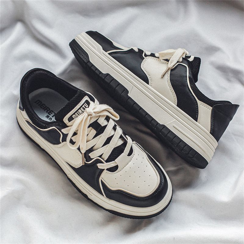 2024春季新款网红鞋子男ins潮百搭小众学生美式板鞋厚底运动鞋