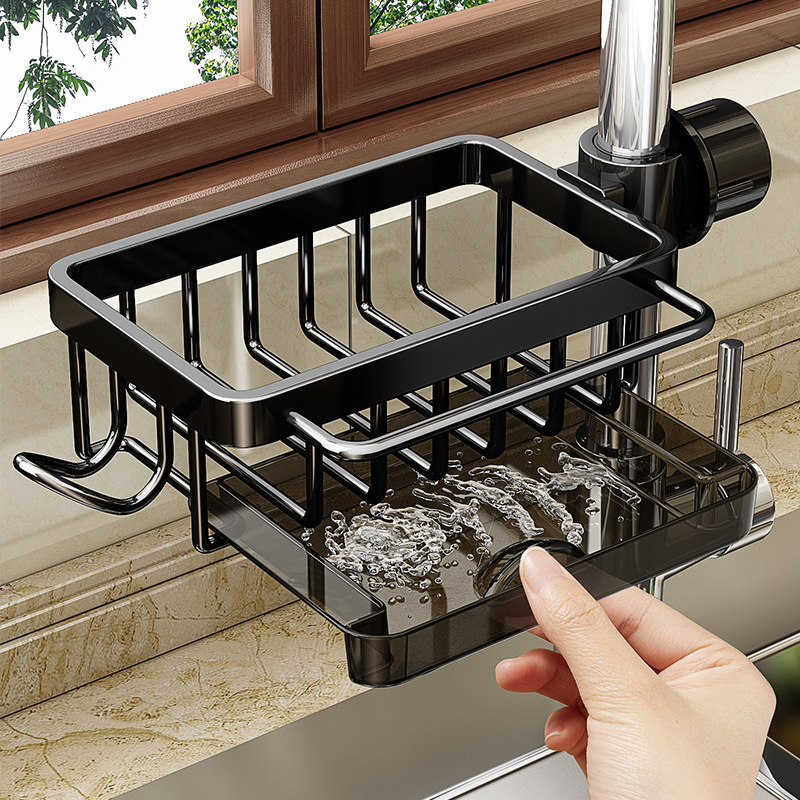 Factory Supply Kitchen Faucet Storage Rack Dishwasher Sink Supplies Household Drain Basket Multi-function Rack