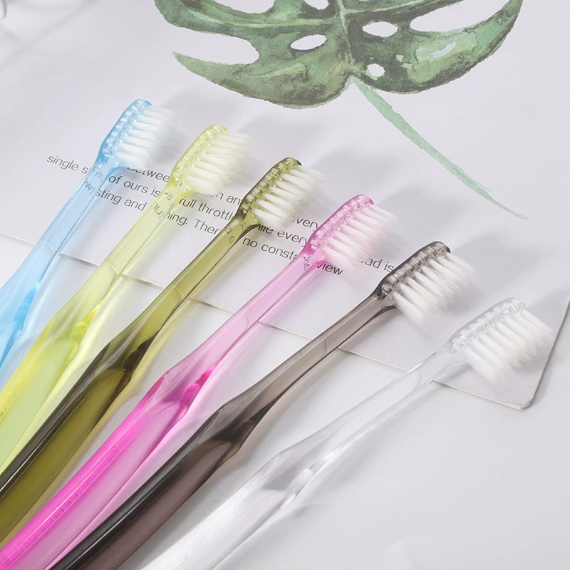 Отель одноразовая зубная щетка Цвет Прозрачный маленькая головка Мягкая зубная щетка для волос отель гостевая комната B & B домашняя гостеприимная зубная щетка