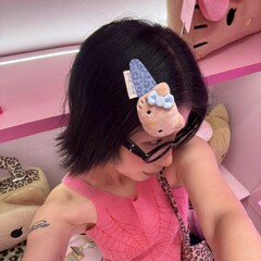 かわいい漫画ぬいぐるみ猫ヒョウ柄ヘアピン女性のサイド前髪クリップヘアピンヘアアクセサリーライト高級ハイエンド