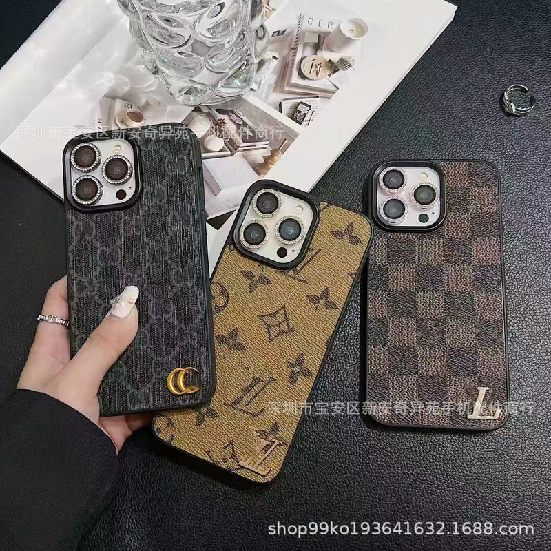 高级感轻奢保护壳金标潮牌适用iPhone17Pro max 防摔苹果16手机壳|undefined