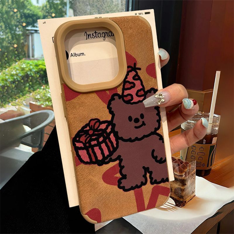 Regalo Bear para Apple 1716Promax Case iPhone One13 Resistente a la caída 12 / 11 / 14 Suave