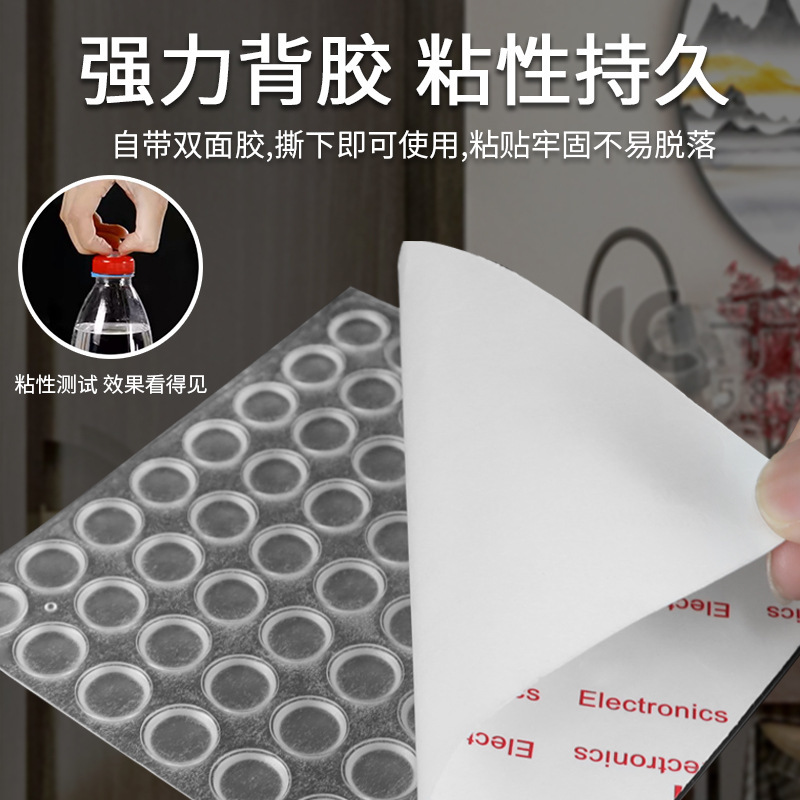 自己接着半球透明シリカゲル衝突防止粒家具ドアと窓の戸棚消音防止粒ガラスシリカゲルの足マット|undefined