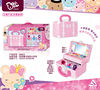 Family plastic handheld toy for makeup, small set, cosmetic bag