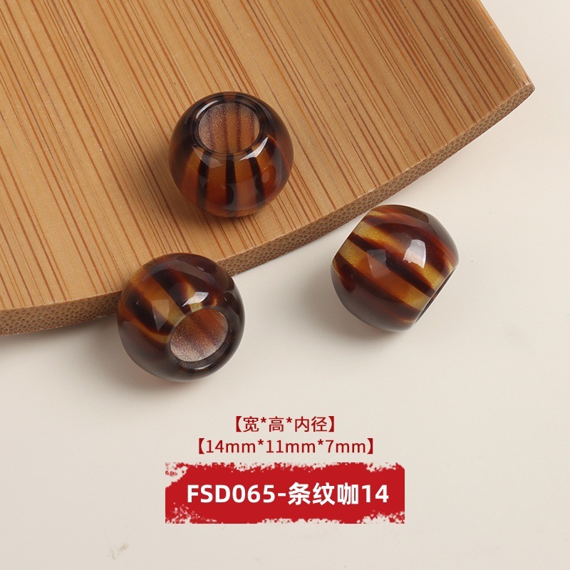 芬锦金箔烟丝大孔珠子吊扣绳盘扣头装饰扣穿绳扣现货批发中国风|undefined