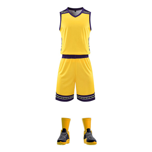 Quick wholesale game training team uniform jersey college basketball jersey sports cross-border foreign trade basketball uniform suit for men