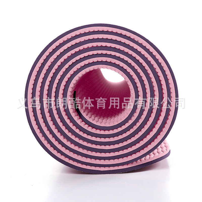 Fabricante TPE yoga Mat amortiguador estera del piso estera deportiva estera de la danza femenina estera de la aptitud de yoga en casa equipo de yoga