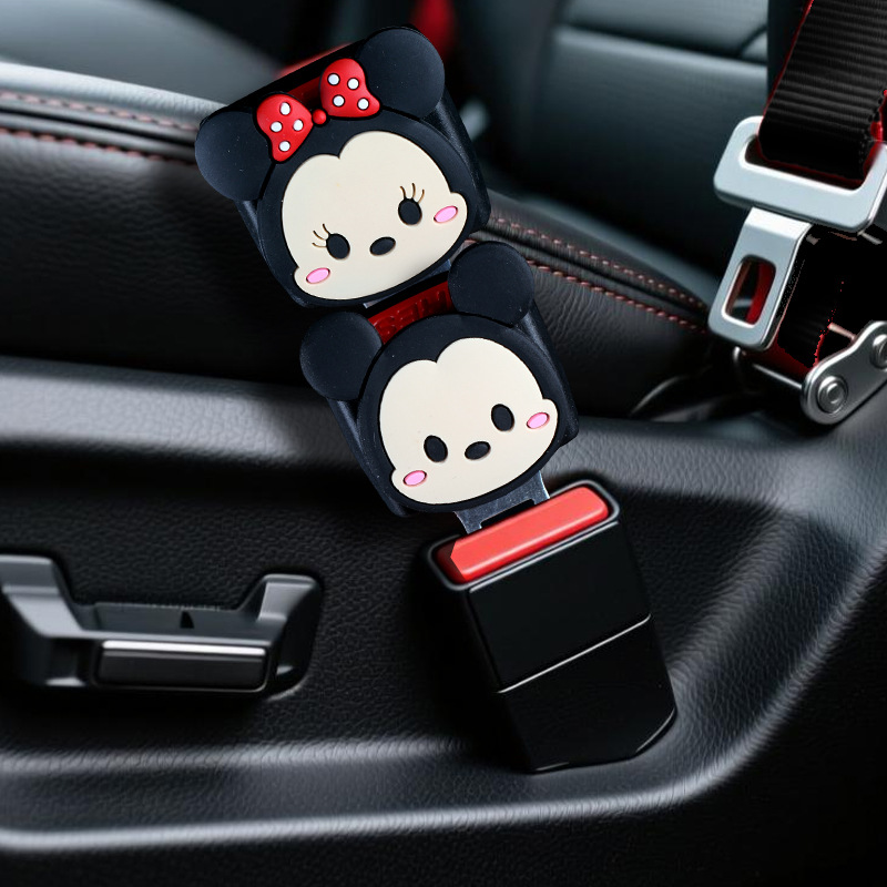Cinturón de seguridad de automóvil bayonet un par de dibujos animados lindos Star Deluxe conector de extensión conector femenino