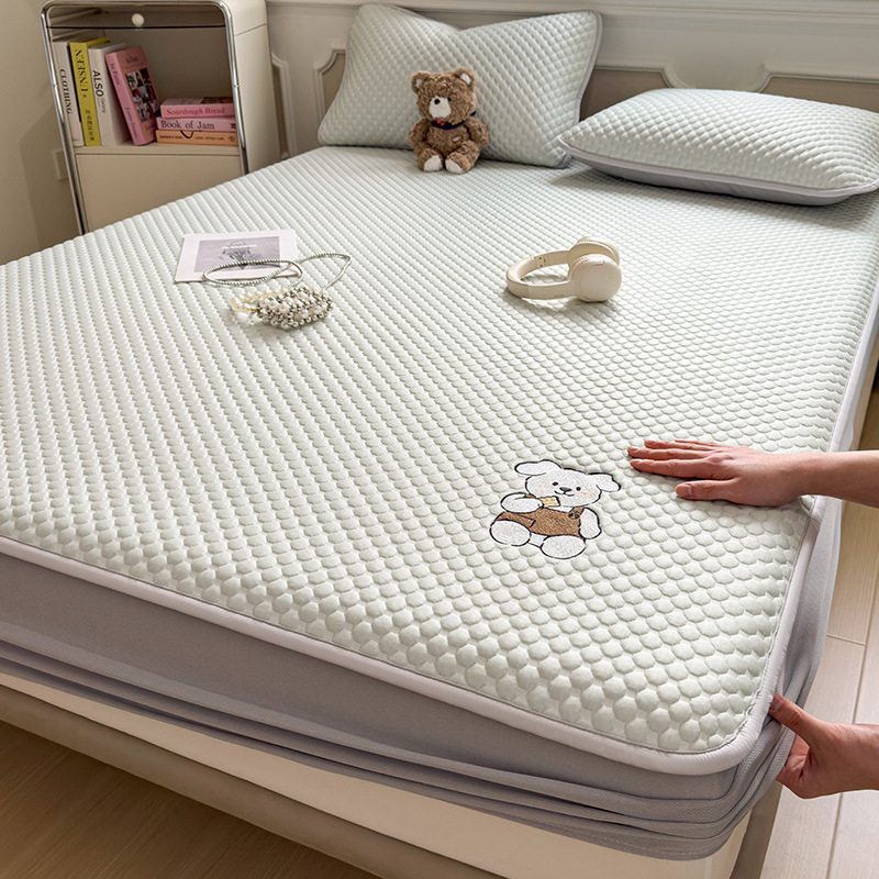 Verano frío madre-infanto esterilla de hielo casera frijoles de aire acondicionado una sola alfombra suave esterilla de verano set de tres piezas