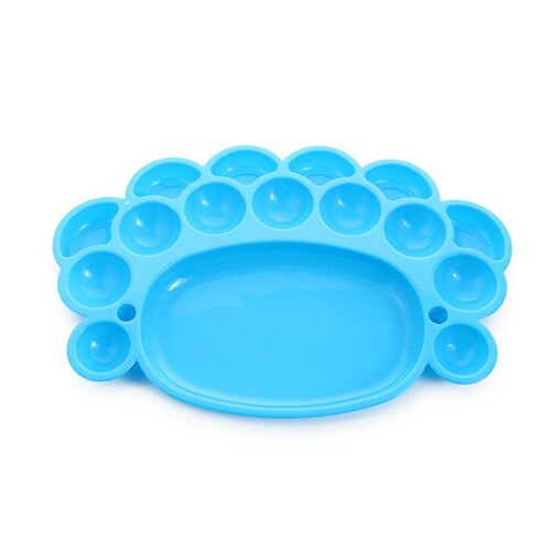 Creative Multi-functional Small Plum Blossom Color Palette Paint Palette for Children's Doodle DIY Painting Tools Small Plastic Plate