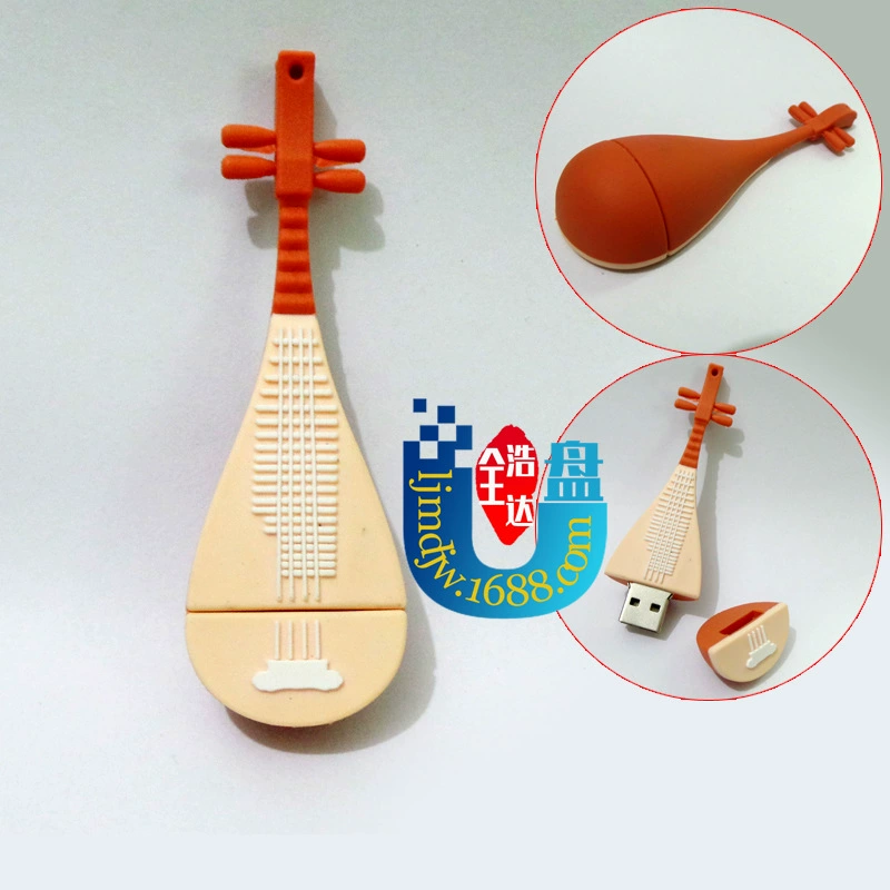 Картинка USB-флешка, музыкальные инструменты, электронная скрипка ПВХ, гитара, микрофон, классическое пианино, 64Гб, подарок на день рождения