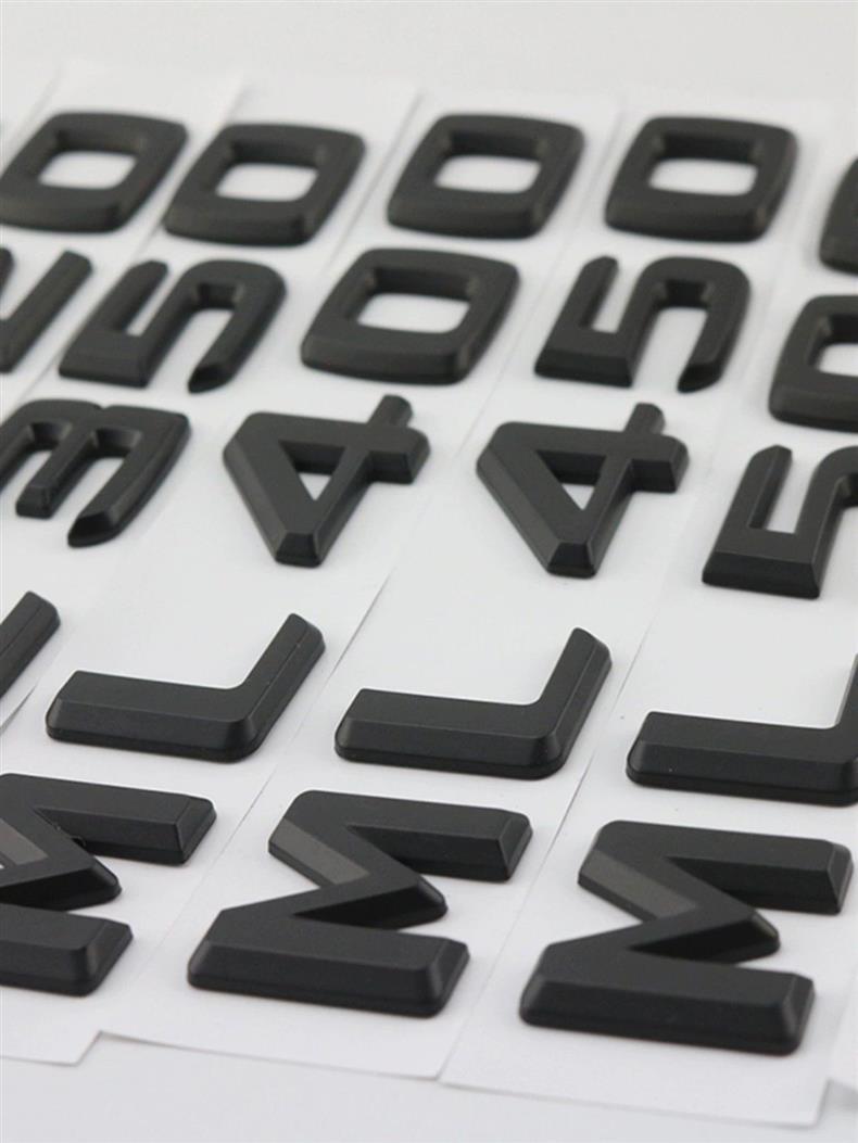 Mercedes-Benz ML-Class ML400 modified lettering, ML350 lettering, ML450 rear lettering, ML500 4MATIC car stickers, black