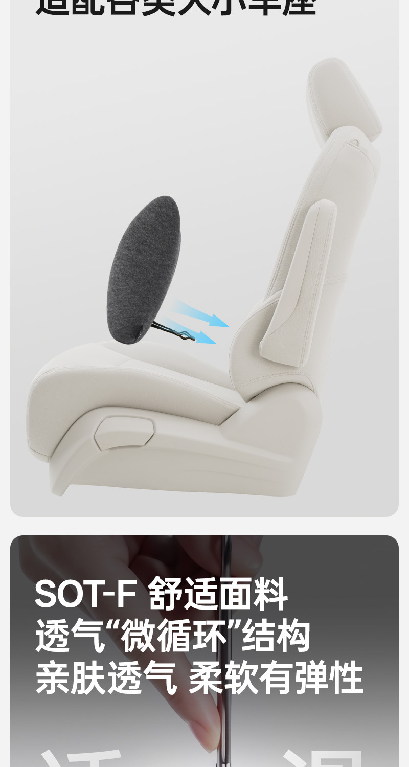 Customizable Memory Foam Lumbar Support Cushion for Car and Office Use, Comfortable Cushion, Lumbar Spine Support, Waist Protection Artifact