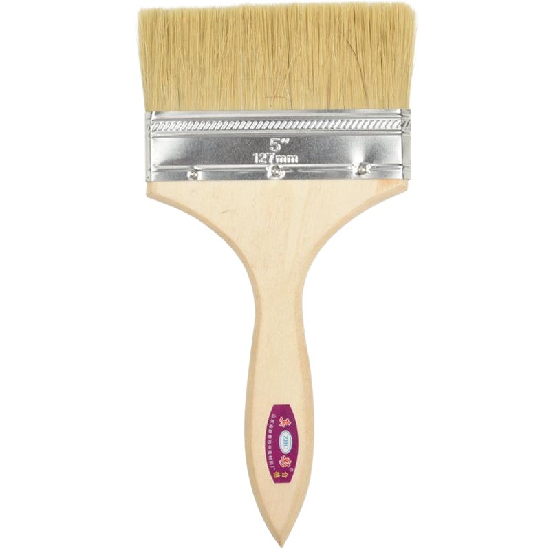 Factory direct sale paint brush marine waterproof brush wholesale industrial wooden handle pig brush