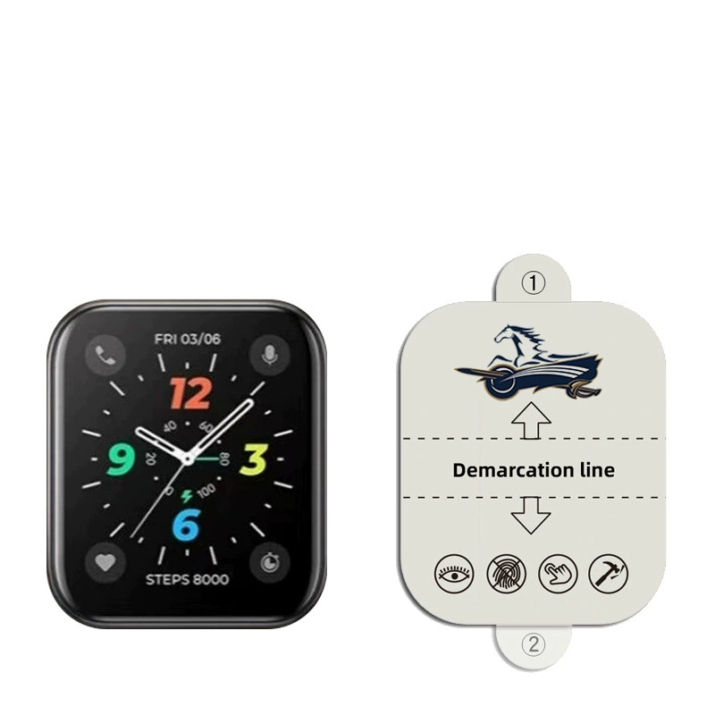 Защитная пленка для экрана (Apple Watch) полное покрытие гидрогель/TPU/EPU, размеры 38–49 мм