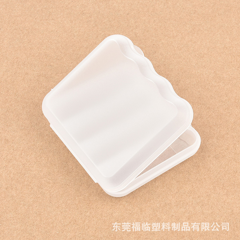 透明ppプラスチックボックス長方形71x61x18四格ヘアピン耳栓ケース蓋付き小電池収納ケース|undefined