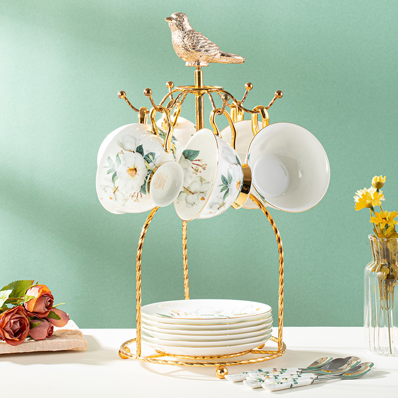 Retro Tea Set Bone China Coffee Cup And Saucer English Afternoon Tea Tea Set Ceramic Complete Set Black Tea Cup Gift Box