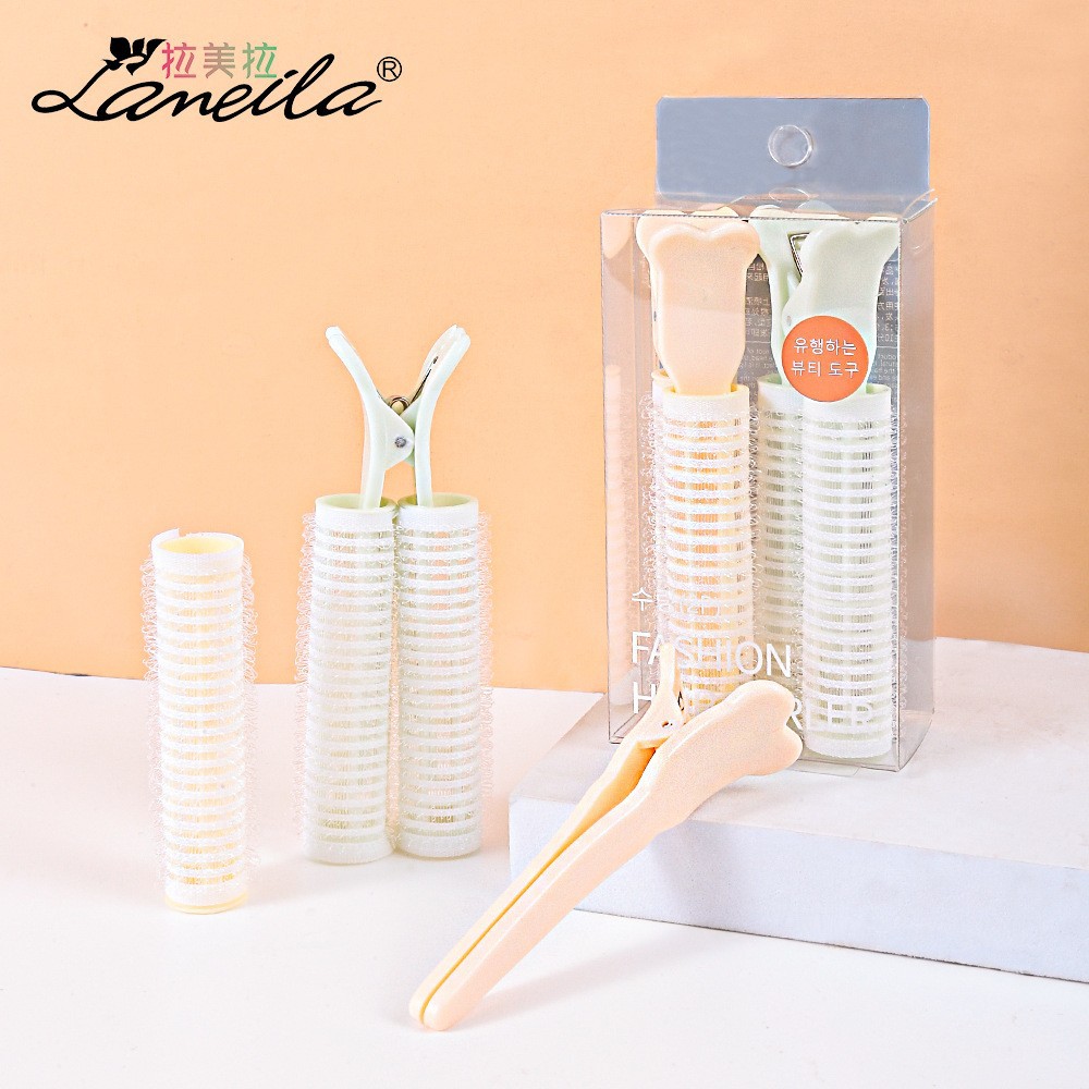 Ramila 2 PVC boxed overhead loose clip modeling curler detachable hairpin hair curler C282