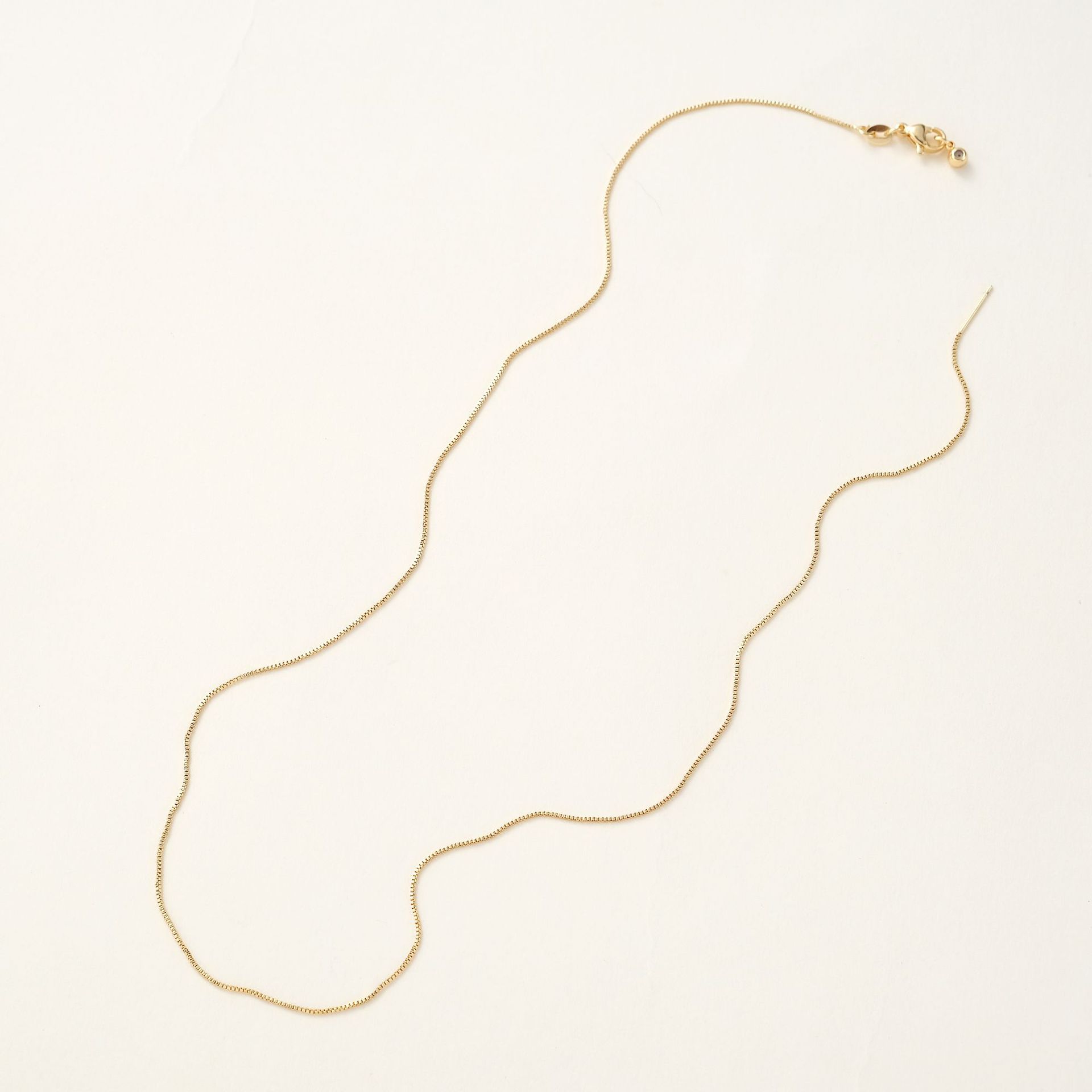 240g Weight Chain Jewelry Making Type Chain Necklace Classification cable chain, box chain Chain Type 1 Piece Quantity Copper Material Geometric Pattern All Seasons Season Plating Design Simple Style Style 1 Piece Copper Cable Chain Box Chain Chain Necklace Chain Simple Style Geometric 24