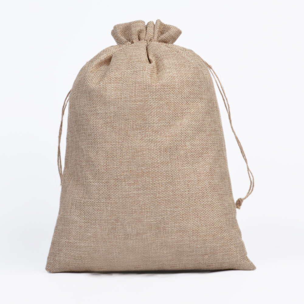 Bolsa de lino con cordón peine café jabón joyería artesanal caja de regalo bolsa de lino de imitación caramelo de navidad bolsa de lino con cordón image 19